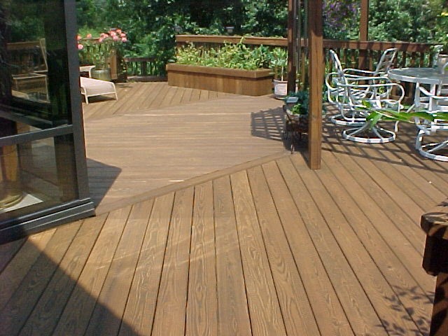 Deck with butternut stain
